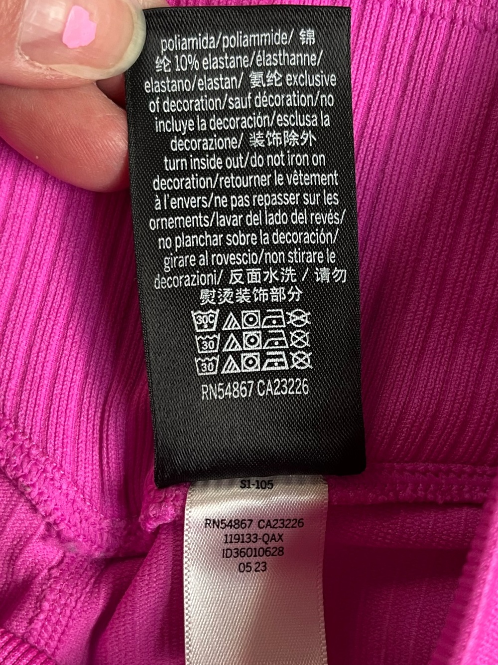 PINK Active Victoria's Secret Pink Ribbed High-Waist Leggings, XS, NWOT - Picture 6 of 6